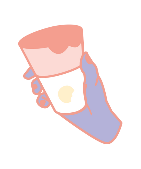 small edible cup